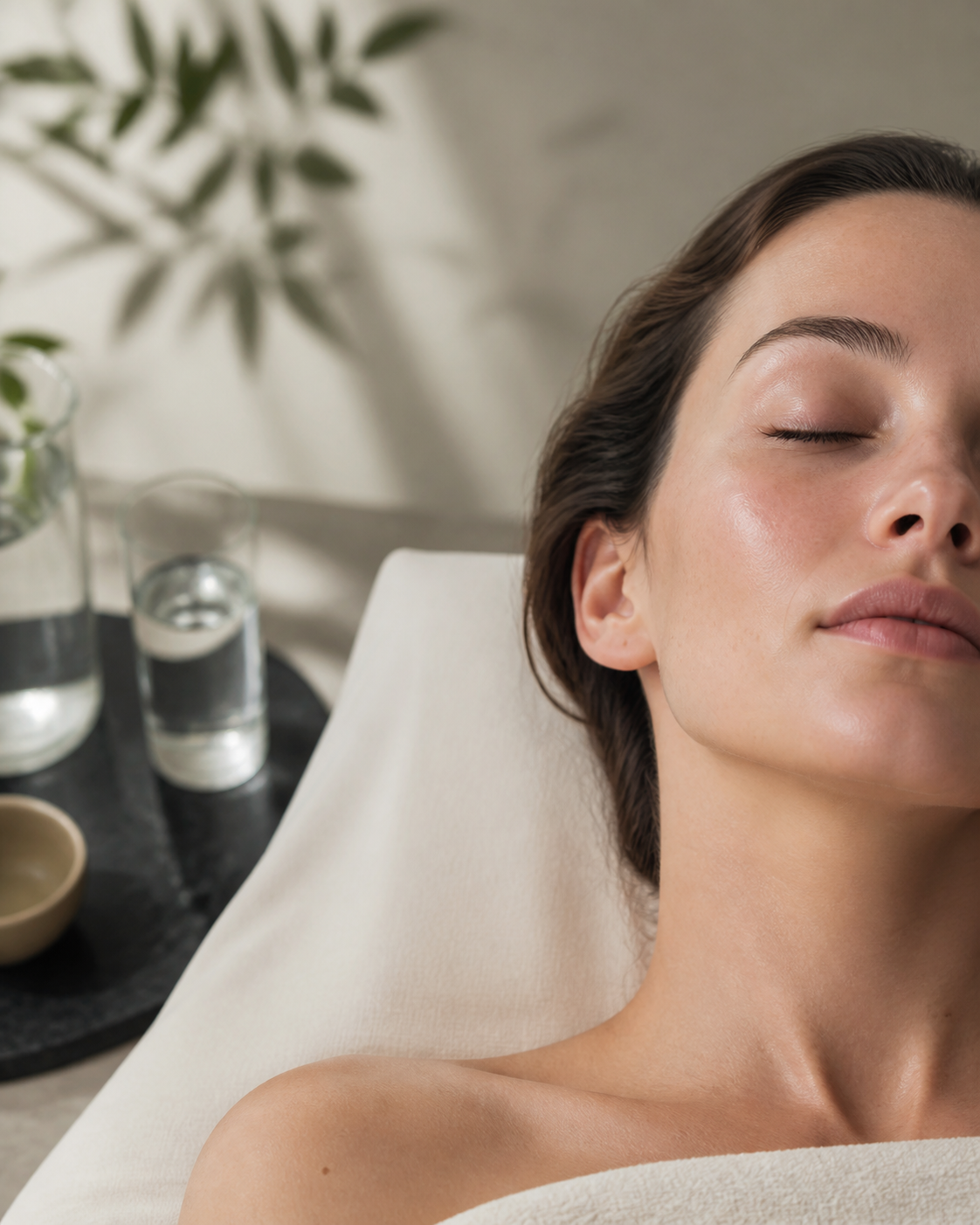 PRP treatment consultation in a warm aesthetics studio