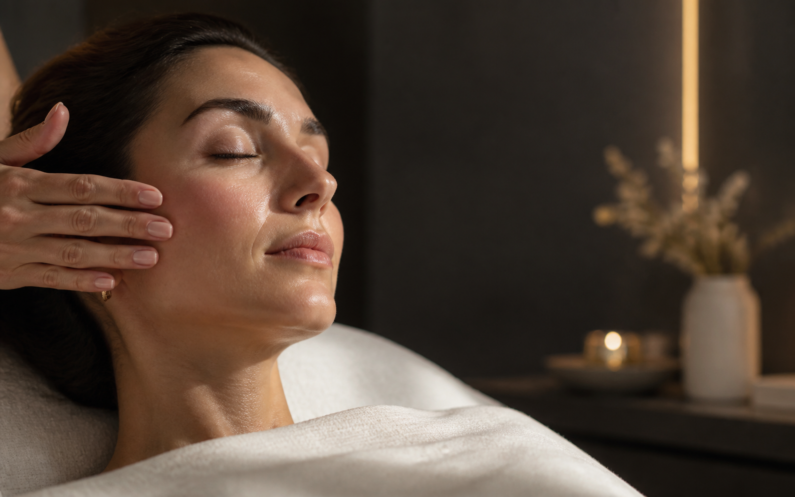 PDO Thread Lift treatment consultation in a warm aesthetics studio